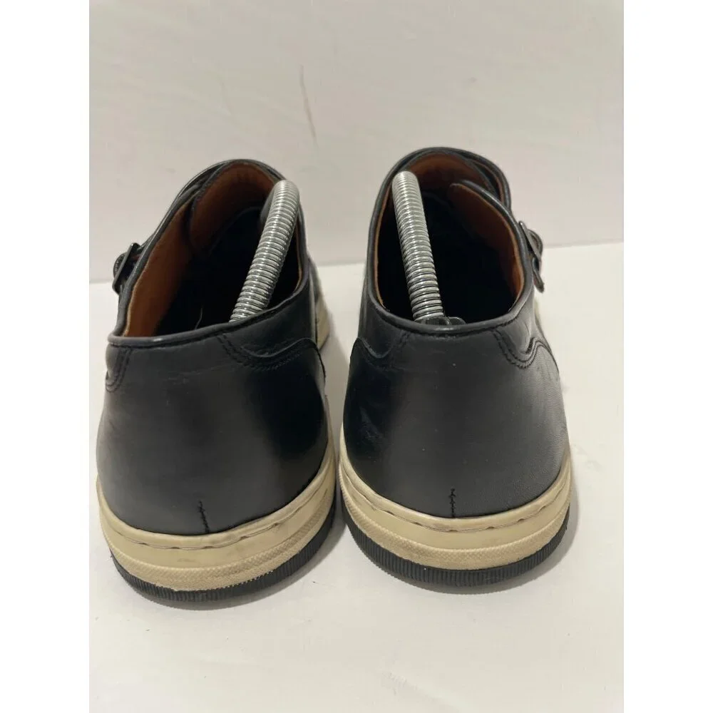 Johnston & Murphy Fenton Mens Black Dress Shoes CapToe Double Monk size 9.5